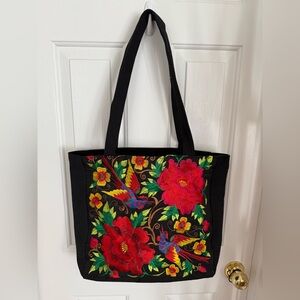 SHEIN Hippie Embroidered Tote Bag Pre Owned
